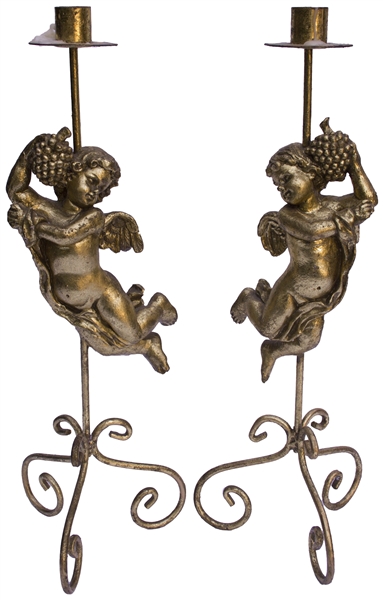 Donald Trump Personally Owned Candlesticks -- Displayed on the Dinner Table at the Trump Tower Residence During His Marriage to Marla Maples